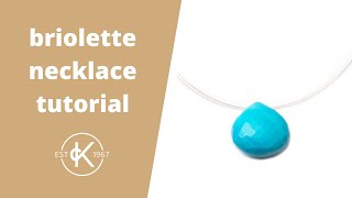 How To Make A Briolette Necklace With Flexrite Jewellery Wire  Kernowcraft [upl. by Attiuqram]