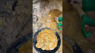 Penemuan jalur emas dilereng bukit ditepi sungai  Gold prospecting  Panning for gold [upl. by Yendys]