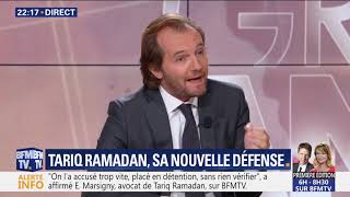 lavocat de tariq ramadan  de marsigny quotles rapports consentis prouvent quil ny a pa eu violquot [upl. by Asor]