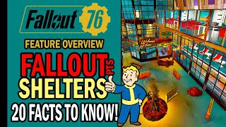 Fallout 76 Shelters 20 Facts You Need to Know  Feature Overview  Fallout 76 Steel Dawn [upl. by Bovill235]