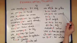 Fransızca Dersler  Telaffuz  Okuma Kuralları 1 [upl. by Akim170]