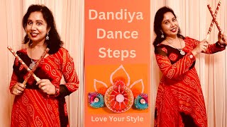 Dandiya Dance  Simple Dance Steps amp Style Tips  Love Your Style [upl. by Rosenfeld]