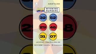 PCSO Lotto Results P96M Ultra Lotto 658 Super Lotto 649 3D 2D  August 18 2024 [upl. by Adnoraj]