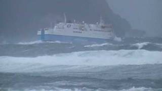 Northlink Ferry Hamnavoe setting off the Stromness to Scrabster [upl. by Nwahsud117]