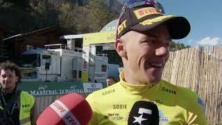 Thibau Nys  Interview at the finish  Stage 2  Tour de Romandie 2024 [upl. by Alvinia]