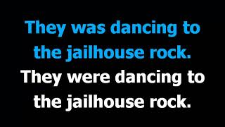 Jail house rock Blues Brothers Karaoke Lyrics [upl. by Maier]