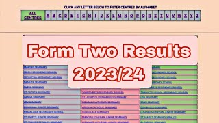 MATOKEO YA KIDATO CHA PILI 2023  NECTA Form Two results 20232024 [upl. by Yllier378]