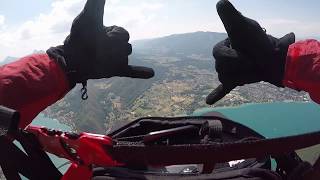 Paragliding Crash Accident at Annecy France  Raw Video [upl. by Mccomb]