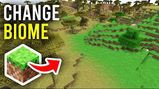 How To Change Biome In Minecraft  Full Guide [upl. by Sorce857]