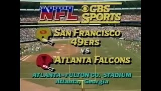 19810920 San Francisco 49ers vs Atlanta Falcons [upl. by Ahseiyk]