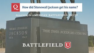 How did Stonewall Jackson get his name [upl. by Anitsirc697]