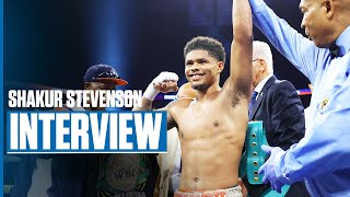 Shakur Stevenson Gives His Assessment On Performance Vs Artem Harutyunyan  PostFight Interview [upl. by Anivahs]