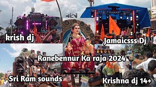 ರಾಣೆಬೆನ್ನೂರು ಕಾ ರಾಜ ಗಣಪತಿ 2024 Ranebennur Ka Raj 2024Ranebennur Ka Raj ganpati DJ video 2024 [upl. by Ylrebmic]