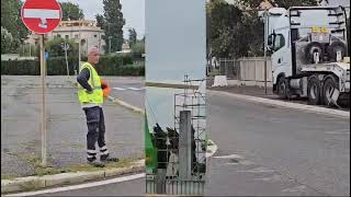 Fiumicino arrivate le arcate in legno lamellare per la copertura del Pala Fersini [upl. by Crelin978]