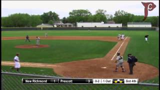 Varsity Baseball  Prescott vs New Richmond [upl. by Leipzig723]