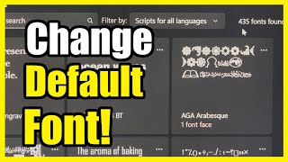 How to Change the Default Font on your Windows 11 PC Settings Tutorial [upl. by Kaliope]