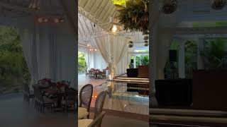 Banyan Tree Mayakoba  MK Blue Wedding Set Up [upl. by Siddra]