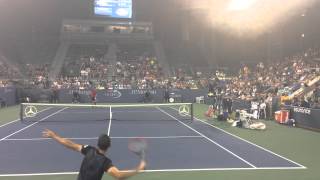 Lopez Follows a Second Serve With an Unretrievable Drop Shot [upl. by Saimerej]