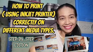 HOW TO PRINT CORRECTLY ON SPECIFIC STICKER OR PAPER MEDIA TYPE  MOMMY EPI VLOGS [upl. by Wachter]