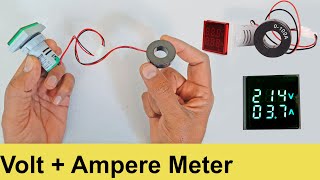 Digital Volt Meter and Ampere Amp meter for home use  VoltageCurrent Meter unboxing review [upl. by Morrissey498]