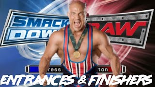 WWE Smackdown vs Raw 2007 Entrances amp Finishers Kurt Angle [upl. by Norek240]