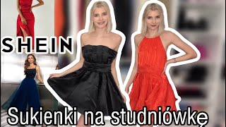 Sukienki na studniówkę z SHEIN Try on haul [upl. by Ansev]