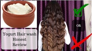 Washed Hair with Yogurt  Honest Review [upl. by Alisen]