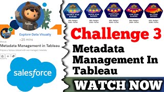 Explore Data Visually  Metadata Management in Tableau  Salesforce Trailhead  Challenge 3 [upl. by Yslek]