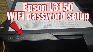 Epson printer WiFi direct password setup  Epson L3150 wifi password retrieval [upl. by Holmann]