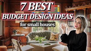 7 BEST INTERIOR DESIGN IDEAS FOR SMALL HOUSES with a low budget [upl. by Leiuqeze]