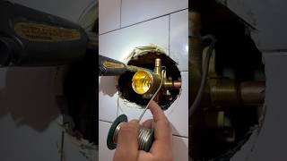 installing a new delta shower valve plumber plumbing [upl. by Ause]