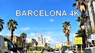 Barcelona Cataluña España Conduciendo 4K Viaje en Coche UHD [upl. by Neill517]