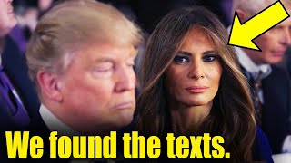 SHOCKING LEAKED MELANIA TRUMP TEXT MESSAGE REVEALED [upl. by Kielty971]