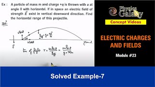 Class 12 Physics  Electrostatics  23 Solved Example7 on Electrostatics  For JEE amp NEET [upl. by Mungam783]