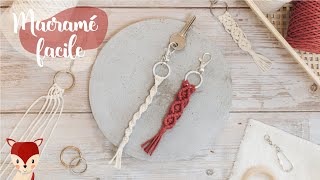 DIY porte clé en macramé  Concours [upl. by Ansev]