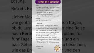 EMail Brief Schreiben A1 A2 B2 Geothe Leveldailygermanlesson [upl. by Annaor575]