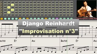 Django Reinhardt  quotImprovisation n°3quot 1943  Gill amp Jazz Transcription [upl. by Rizika816]