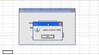 Tela de Login e Senha Excel VBA  Aula 2 de 2 Fácil Final [upl. by Fillander]