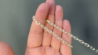 Sterling Silver Diamond Cut Bulk Chain [upl. by Drallim]