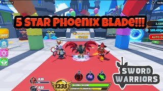 Sword Warriors Roblox 234 Update 5 Star Phoenix Blade New Endless Sword [upl. by Litsyrk]