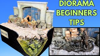 DIORAMA building for beginners I 6 EASY STEPS WW2 WLA Harley 135 tutorial [upl. by Aiht353]