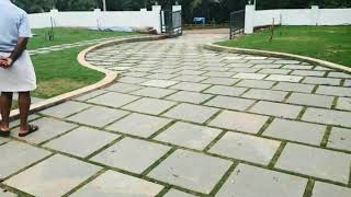 Kota stone Garden  parking flooring stone call us 9252075678 [upl. by Pembrook]