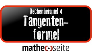 Tangentengleichung  Normalengleichung bestimmen über Tangentenformel  Normalenformel Beispiel 4 [upl. by Ardnahc]