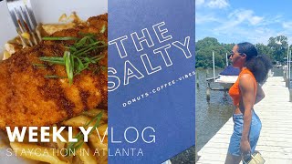 WEEK IN MY LIFE ATLANTA THE SALTY DONUT NEW RESTAURANT MY UPDATED SKINCARE ROUTINE [upl. by Heck933]