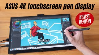 ASUS ProArt PA169CDV Pen display with Wacom EMR review [upl. by Spiegel]