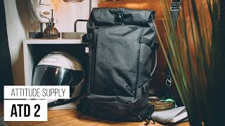 The best Clamshell rolltop hybrid backpack Attitude Supply ATD2 [upl. by Alleul]