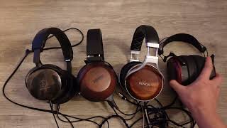 Closed back headphone shootout Fostex TH610 DC Aeon 2 AT AP2000Ti Denon D7200 Focal Radiance [upl. by Sage]