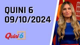 Quini 6 en vivo 9102024  Resultados del sorteo quini 6 del Miércoles 9 de Octubre del 2024 [upl. by Akehsat629]