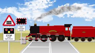 UK AHB Level Crossing イギリスの自動半遮断機の踏切 [upl. by Orian487]