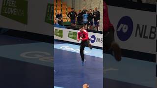 Epic Handball Goalkeeper Reaction 😭💪 handball goalkeepersaves ehfeuro2024 [upl. by Elayne]